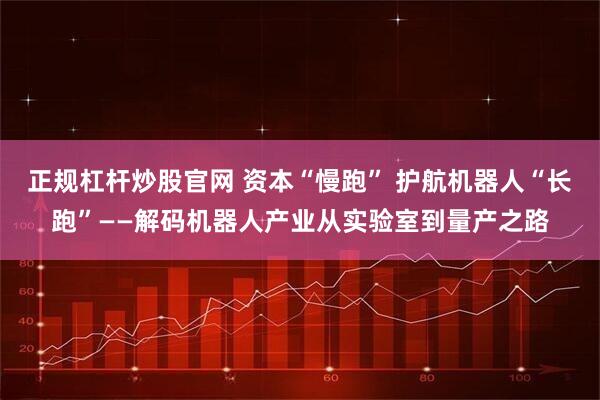 正规杠杆炒股官网 资本“慢跑” 护航机器人“长跑”——解码机器人产业从实验室到量产之路